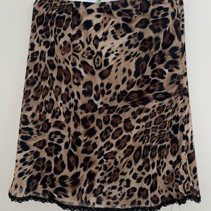 Samantha Lee animal print mini skirt small